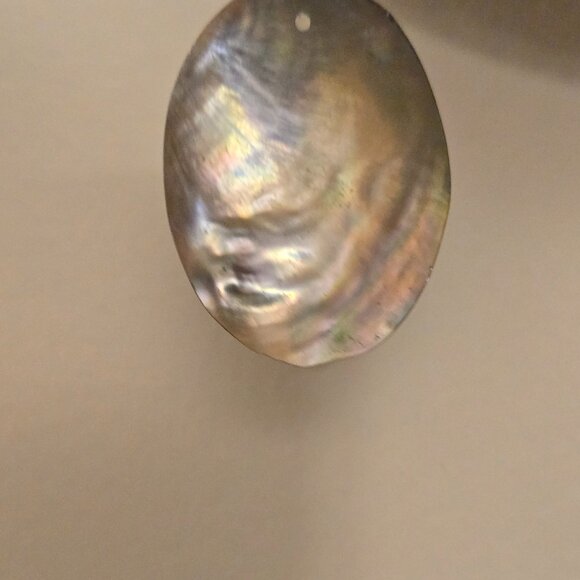 Women's Brown Mother of Pearl Abstract Print Pierced Earrings - Dk Brown - NWOT - Picture 9 of 11